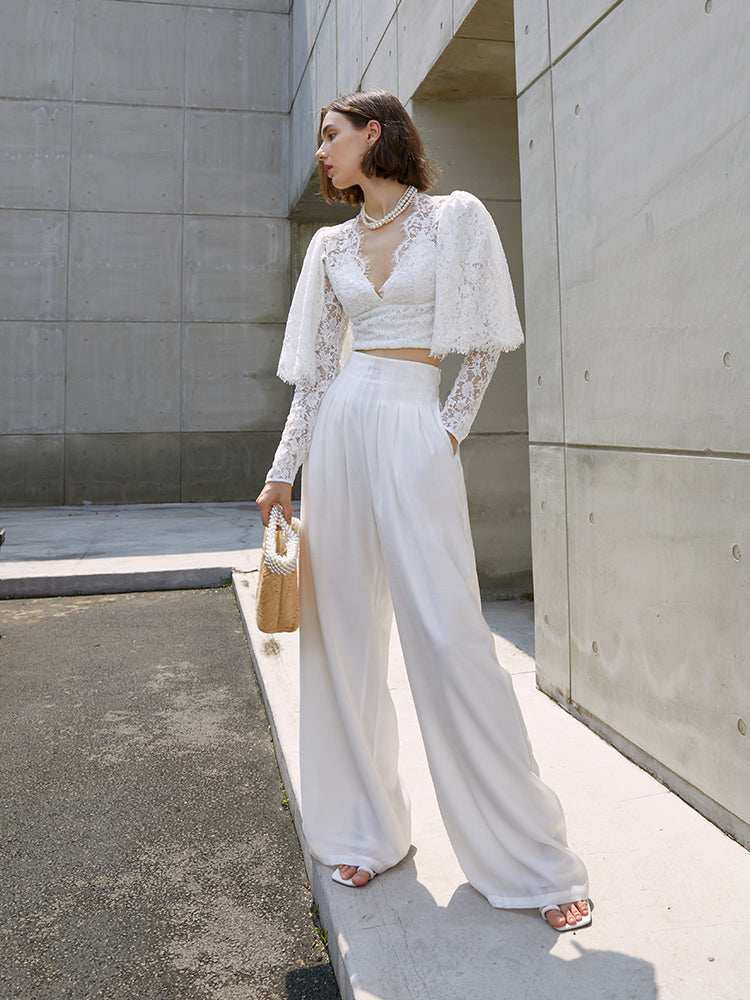 Slim loose casual baggy baggy leggings 2023 summer new high-waisted floor-length pants women