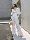 Slim loose casual baggy baggy leggings 2023 summer new high-waisted floor-length pants women
