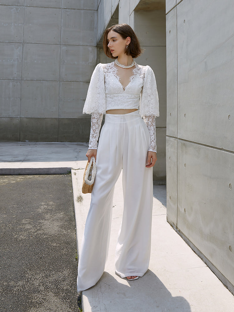 Slim loose casual baggy baggy leggings 2023 summer new high-waisted floor-length pants women