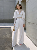Slim loose casual baggy baggy leggings 2023 summer new high-waisted floor-length pants women