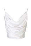 White suspender vest-Top-AEL Studio