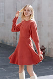 Vintage wool knit dress-Knitwear-AEL Studio