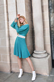 Vintage wool knit dress-Knitwear-AEL Studio