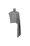 Design turtleneck sweater | Shawl turtleneck sweater | Street style gray sweater-Tops-AEL Studio