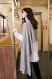 Design turtleneck sweater | Shawl turtleneck sweater | Street style gray sweater-Tops-AEL Studio