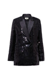Sequined blazer | Little black dress | Banquet suit jacket-coat-AEL Studio