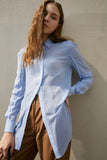Translucent shirt | Blue shirt | Commuter shirt-Tops-AEL Studio