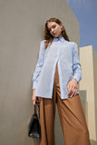 Translucent shirt | Blue shirt | Commuter shirt-Tops-AEL Studio