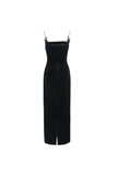 High waist dress dress|   Banquet little black dress long skirt