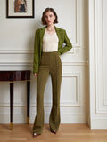 High-waisted pants women's autumn 2023 new slim micro-slung pants design sense pants