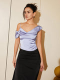 AEL Summer new temperament high-grade commuter pure color slim slim mid-length skirt