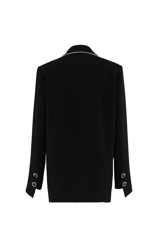 Big button suit | Black suit | Banquet suit-Tops-AEL Studio