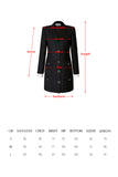 Retro temperament lady black dress-coat-AEL Studio