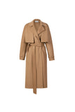 Double-sided two-piece suit | Long trench coat | Commuter trench coat