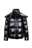 duck down jacket with high collar