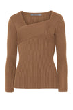 Irregular wool sweater-Knitwear-AEL Studio