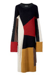 Coloured wool dress-Dress-AEL Studio