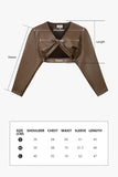 Cutout jacket | V-neck jacket | Commuter jacket-Tops-AEL Studio