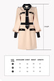 Puff sleeve dress | Beige dress | Street dress-Dress-AEL Studio