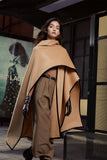 Double-sided woolen coat | Woolen cloak coat | Street shot coat-coat-AEL Studio