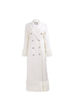 Woolen coat | Snow white coat | Commuter coat