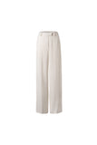 Drape feel thin pants | White pants | Commuter pants-Bottoms-AEL Studio
