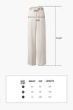 Drape feel thin pants | White pants | Commuter pants-Bottoms-AEL Studio