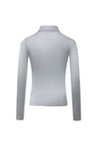 Pleated shirt | Gray blue shirt | Commuter shirt-Tops-AEL Studio