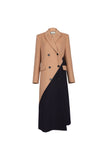 Patchwork coat | Long coat | Street coat