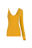 One-shoulder sweater | Asymmetric top | Street top