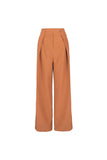 Design drape wide-leg pants | Retro caramel pants | Street wide leg pants