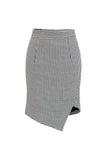 Irregular plaid skirt | Houndstooth skirt | Vacation skirt