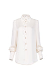 Design niche shirt | Silk blouse inside | Casual silk top
