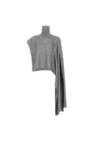 Design turtleneck sweater | Shawl turtleneck sweater | Street style gray sweater
