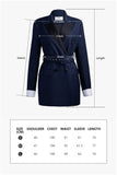 V-neck blazer | Navy blue blazer | Commuter blazer-coat-AEL Studio
