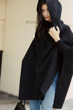 Woolen cloak coat | Hooded short coat | Street style short coat-coat-AEL Studio