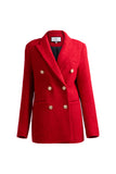 Double breasted blazer | Christmas red suit jacket | Banquet suit jacket