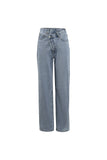 Asymmetric design jeans | Blue washed jeans | Street jeans