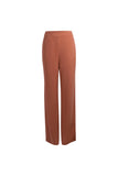 High waist wide leg pants | Coral Orange Pants | Street wide leg pants