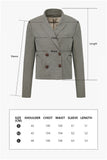 British style blazer | Short suit jacket | Commuter blazer-coat-AEL Studio