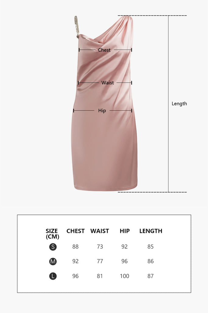 Asymmetric suspender dress | Thin cherry pink dress | Holiday dress-Dress-AEL Studio