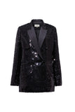 Sequined blazer | Little black dress | Banquet suit jacket
