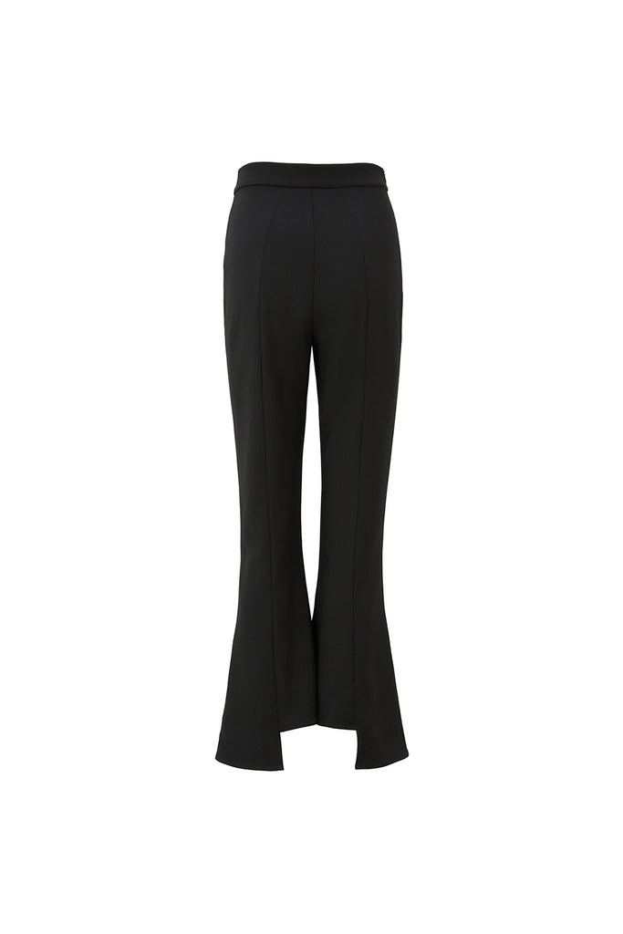 Buy Athlisis Women Black High Waist Tall Flare Pants Online