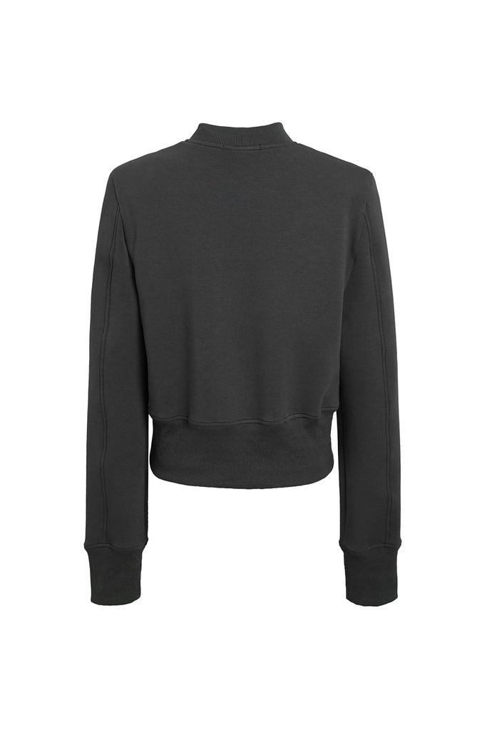 Shoulder pad design top | Long sleeve pullover top | Commuter sweater