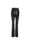 High waist leather pants | Slim-fit skinny trousers | Street style leather pants