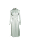 Waist dress | French dress with triacetate | Holiday dress