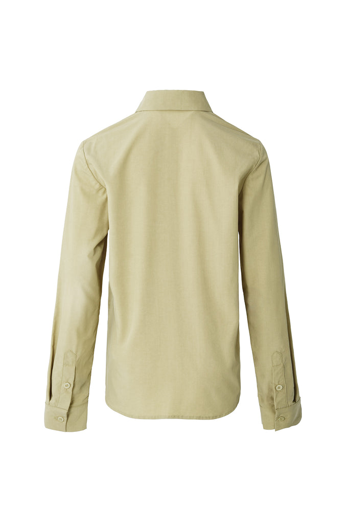 Retro long sleeve shirt | Hong Kong style long-sleeved top | Commuter long sleeve shirt