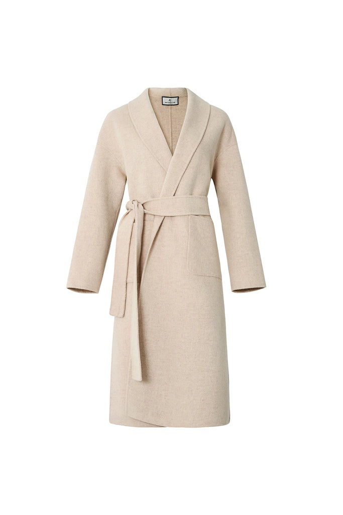 Wool slim coat | Vintage lazy woolen coat | Street style woolen coat